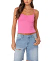 Edikted Makena Cinched Front Camisole In Pink