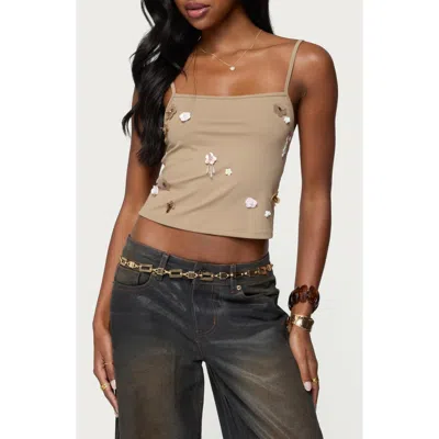 EDIKTED EDIKTED MALIA FLORAL APPLIQUÉ CAMISOLE