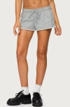 Edikted Pacific Coast French Terry Sweat Shorts In Blue
