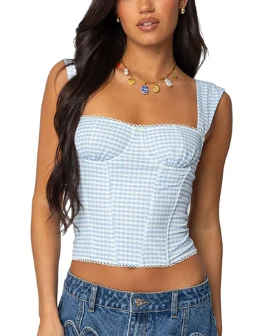 EDIKTED MARCELLA WIDE STRAP MESH CORSET