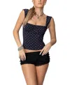 EDIKTED MARCELLA WIDE STRAP MESH CORSET