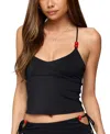 Edikted Maree Bead V Neck Top In Black