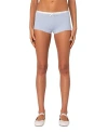 Edikted Mariana Pointelle Micro Shorts In Light Blue