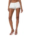 Edikted Marielle Ribbon Detail Shorts In White