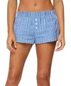 Edikted Maryanne Gingham Boxer Shorts In Pattern