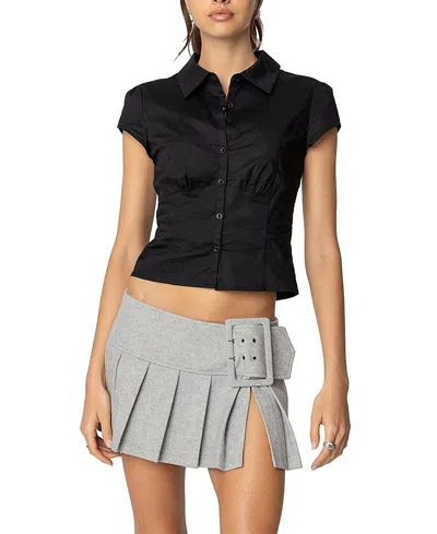 EDIKTED MASSIE TAILORED BUTTON UP SHIRT