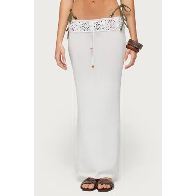 Edikted Maven Cover-up Skirt In White