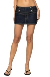 Edikted Mayanne Denim Mini Skirt