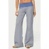 Edikted Meggy Colorblock Stripe Foldover Pants In Multi