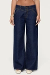 Edikted Meredith Low Rise Jeans In Blue, Women's At Urban Outfitters In Blue