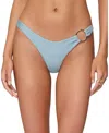 Edikted Mesa Metal Ring Bikini Bottom In Blue