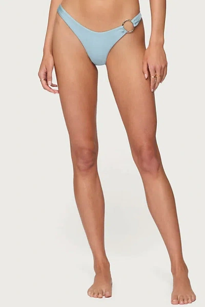 EDIKTED MESA METAL RING BIKINI BOTTOM IN LIGHT/BLUE, WOMEN'S AT URBAN OUTFITTERS