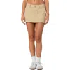 Edikted Ring Back Mini Skirt In Beige