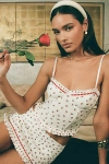 Edikted Mica Floral Mini Skort In White, Women's At Urban Outfitters