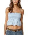 Edikted Millie Scrunch Tank Top In Light-blue