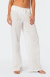 EDIKTED MIRACLE EYELET COVER-UP PANTS