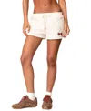 Edikted Mon Cheri Shorts In Cream