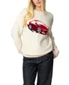 Edikted Motor Medley Graphic Crewneck Sweater In Cream