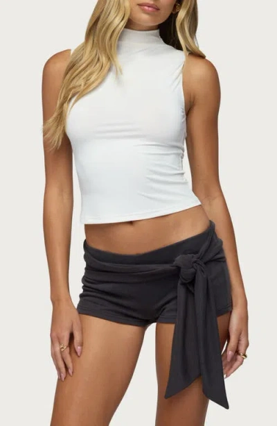 Edikted Mykaylah Mock Neck Tank In White