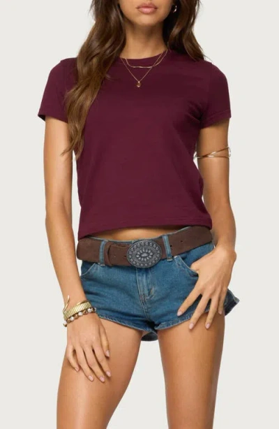 EDIKTED EDIKTED NATALIE STRETCH COTTON T-SHIRT