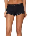 Edikted Neriah Grommet Micro Shorts In Black
