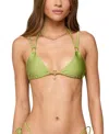 Edikted Neve Triangle Bikini Top In Green