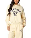 Edikted New York Champs Graphic Hoodie In Yellow