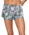Edikted Nikki Side Stripe Shorts In Green