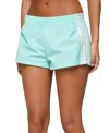 Edikted Nikki Side Stripe Nylon Shorts In Green