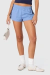 Edikted Nikki Nylon Shorts In Blue, Women's At Urban Outfitters