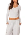 Shop Edikted Noah Pointelle Top In White