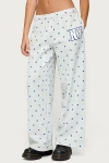 Edikted Ny Babe Polka Dot Sweatpants In Gray/melange, Women's At Urban Outfitters In Multi