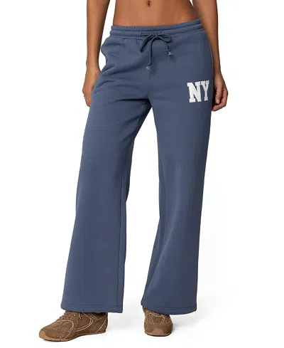 EDIKTED NY WIDE LEG SWEATPANTS