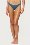 Edikted Oasis Scrunch Bikini Bottoms In Blue