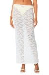 EDIKTED EDIKTED OCEANA SHEER LACE COVER-UP MAXI SKIRT