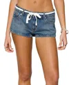 Edikted Olesia Tie Belt Denim Shorts