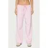Edikted Olivia Stripe Relaxed Fit Drawstring Pants In Pink