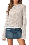 Edikted Openwork Sweater In White