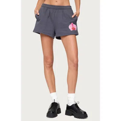 EDIKTED EDIKTED ORCHID BABE FLEECE SWEATSHORTS