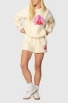 Edikted Orchid Babe Sweat Shorts In Yellow, Women's At Urban Outfitters