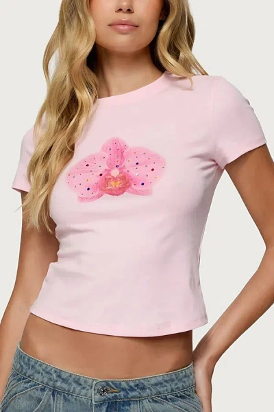Edikted Orchid Gemstone T Shirt Top In Pink, Women's At Urban Outfitters