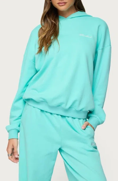 Edikted Oversize Hoodie In Blue