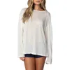 Edikted Oversize Semi-sheer Top In White
