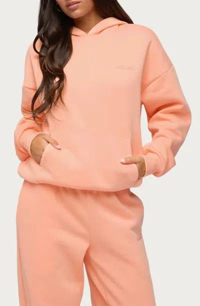 Edikted Oversized Logo Hoodie In Orange