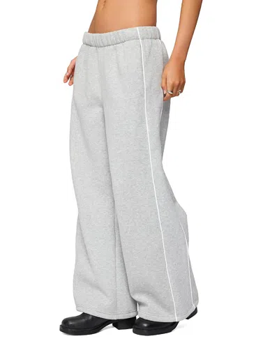 Edikted Petite Autumn Sweatpants In Gray