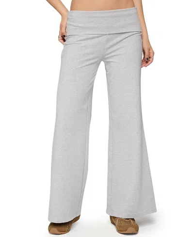 EDIKTED PETITE WIDE LEG FOLD OVER PANTS