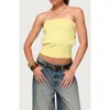 Edikted Philipa Strapless Crop Top In Purple
