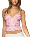 Edikted Pia Sequin Flower Open Back Camisole