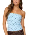 Edikted Polka Dot Built In Bra Tube Top