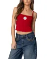 Edikted Precious 7 Tank Top In Red